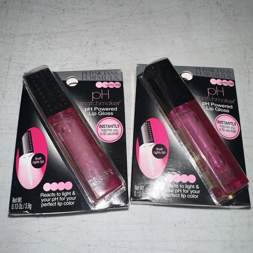 2X Physicians Formula pH Matchmaker, pH Powered Lip Gloss, 7598 Light Pink